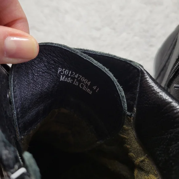 Fly London Yezi Leather Ankle Boots Women's 41 / US 10 Black - Picture 11 of 12